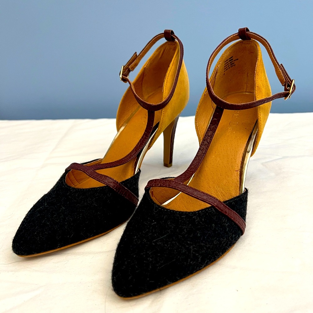 New Anthropologie Lien Do two tone heels size 8